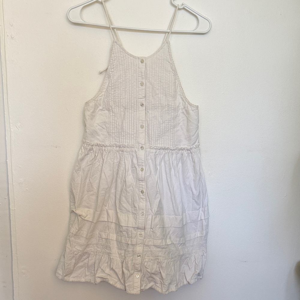 Free People Open Back Babydoll Dress - M - White